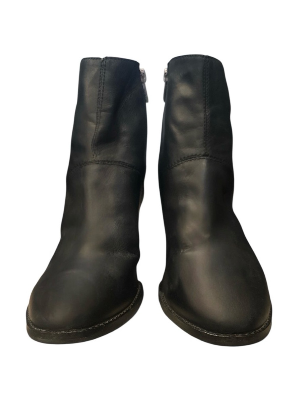 Authentic Frye black leather designer ankle boots sz 9 - Picture 4 of 13